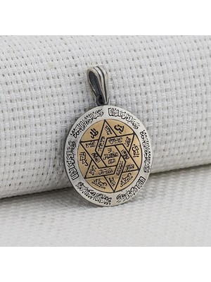 Ismi Azam Dualı 925 Ayar Gümüş Erkek Kolye Ucu