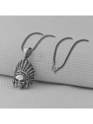 Kızıldereli Tasarım 925 Ayar Gümüş Erkek Kolye