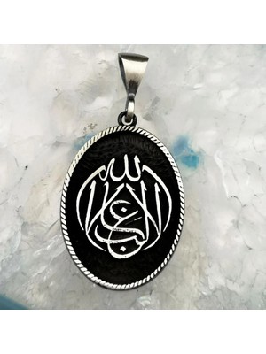 La Galibe Illallah Allah Tan Başka Galip Yoktur 925 Ayar Gümüş Erkek Kolye