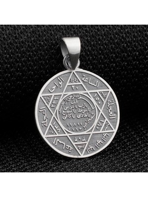 Süleyman Mührü 925 Ayar Gümüş Erkek Kolye Ucu