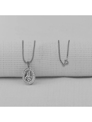 Osmanlı Tuğrası Kebir Dualı Cevşen 925 Ayar Gümüş Erkek Kolye