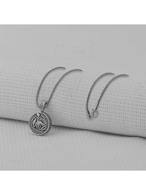 Mevlana Kebir Dualı Cevşen 925 Ayar Gümüş Erkek Kolye