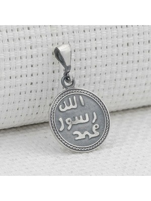 Mührü Şerif Işlemeli Kebir Dualı Cevşen 925 Ayar Gümüş Erkek Kolye Ucu