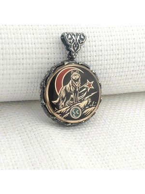 Hilal Bozkurt  925 Ayar Gümüş Erkek Kolye Ucu