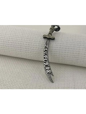 Zülfikar Figürlü Dualı 925 Ayar Gümüş Erkek Kolye