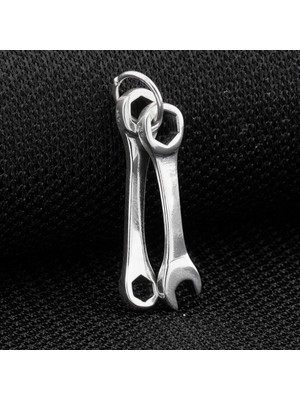 Tamir Anahtarı 925 Ayar Gümüş Erkek Kolye Ucu