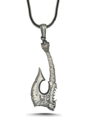 Viking Iskandinav Savaşcı Baltası  925 Ayar Gümüş Erkek Kolyesi