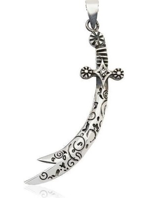 Zulfikar Tasarım 925 Ayar Gümüş Erkek Kolye Ucu