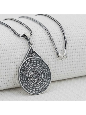 Mührü Süleyman 925 Ayar Gümüş Erkek Kolye