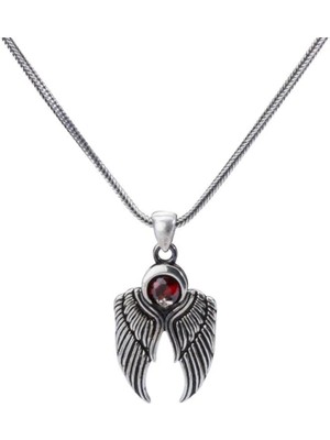 Kartal Kanadı 925 Ayar Gümüş Erkek Kolye