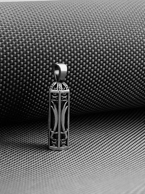 Zülfikar Kebir Dualı Cevşen 925 Ayar Gümüş Erkek Kolye Ucu