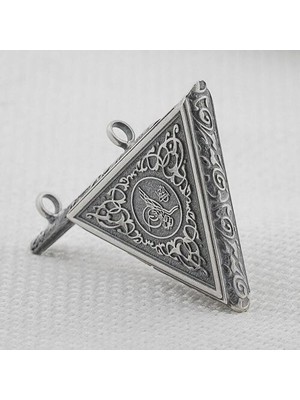 Osmanlı Tugralı Cevşeni Kebir Dualı 925 Ayar Gümüş Erkek Kolye Ucu