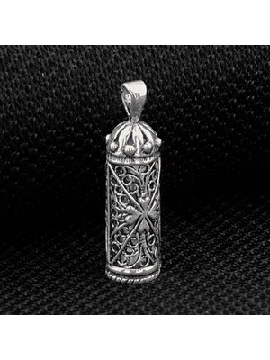 Tasarım Cevşen Dualı 925 Ayar Gümüş Erkek Kolye Ucu