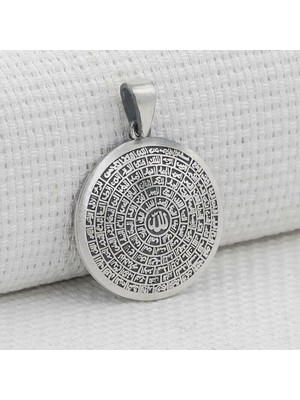 Silindir Tasarımlı Kebir Dualı Cevşen 925 Ayar Gümüş Erkek Kolye