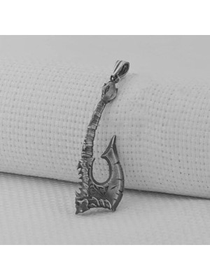 Viking Iskandinav Savaşcı Baltası  925 Ayar Gümüş Erkek Kolyesi Ucu