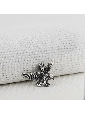 Kartal Tasarımlı 925 Ayar Gümüş Erkek Kolye Ucu