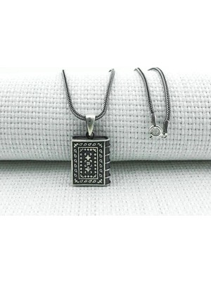 Muska Kabi 925 Ayar Gümüş Erkek Kolye