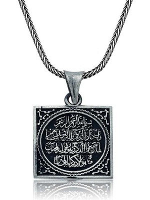 Nazar Duası 925 Ayar  Gümüş Erkek Kolye