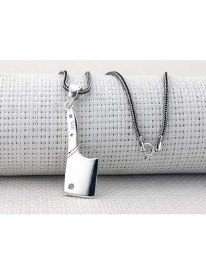 Satır 925 Ayar Gümüş Erkek Kolye