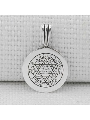 Mührü Süleyman 925 Ayar Gümüş Erkek Kolye