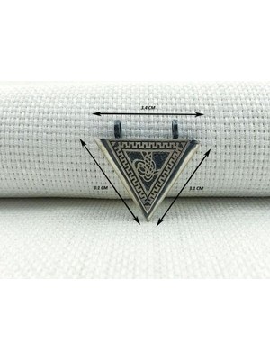 Osmanlı Tugralı Orta Boy Cevşeni Kebir Dualı 925 Ayar Gümüş Erkek Kolye  Ucu