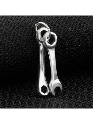 Anahtar Tasarımlı 925 Ayar Gümüş Erkek Kolye Ucu