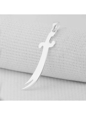 Zulfikar  Tasarımlı 925 Ayar Gümüş Erkek Kolye Ucu