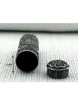 Silindir Cevşeni Kebir Dualı 925 Ayar Gümüş Erkek Kolye Ucu