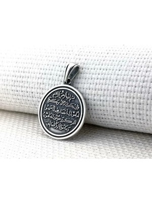 Nazar Duası 925 Ayar  Gümüş Erkek Kolye Ucu