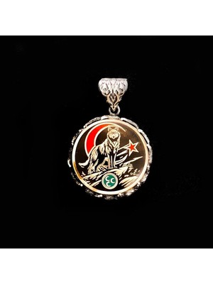 Hilal Bozkurt  925 Ayar Gümüş Erkek Kolye Ucu