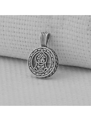 Nali Serif Tasarımli Cevşeni Kebir 925 Ayar Gümüş Erkek Kolye Ucu