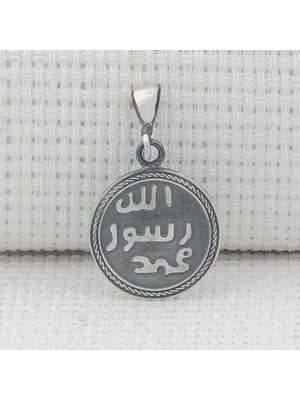 Mührü Şerif Işlemeli Kebir Dualı Cevşen 925 Ayar Gümüş Erkek Kolye Ucu