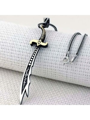 Kalp Atışı Zülfikar Hz Ali 925 Ayar Gümüş Erkek Kolye