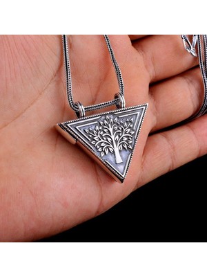 Cevşen Kebi 4 cm 925 Ayar Gümüş Erkek Kolye