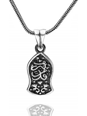 Nali Şerif 925 Ayar Kalın Zincirli Gümüş Erkek Kolye