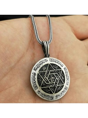 Özel Ismi Azam Duası 925 Ayar Gümüş Erkek Kolye