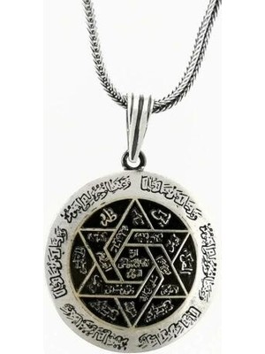 Özel Ismi Azam Duası 925 Ayar Gümüş Erkek Kolye