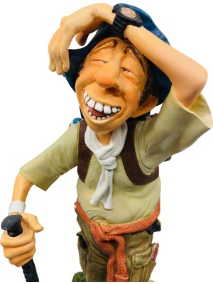 Guillermo Forchino Hiking Yapan Yürüyüşçü Adam Lisanslı Koleksiyonluk Biblo It-Sold