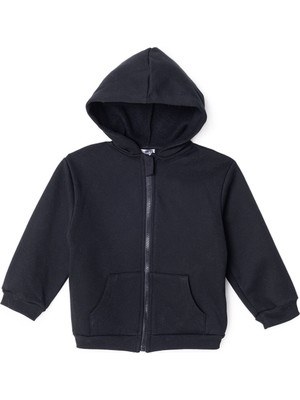 Hellobaby Erkek Bebek Kapüşonlu Hırka Fermuarlı Uzun Kol