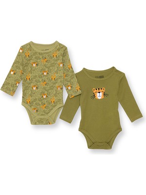 Hellobaby Erkek Bebek 2li Uzun Kol Body Çıtçıtlı Yaka