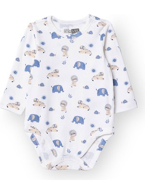 Hellobaby Erkek Bebek Uzun Kol Body Çıtçıtlı Yaka