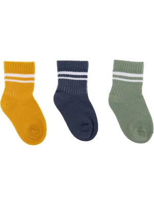 Hellobaby Erkek Bebek 3lü Soket Çorap