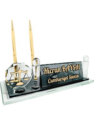 Sentez Masa Üstü İsimlik Cumhuriyet Savcısına Masaüstü Isimlik