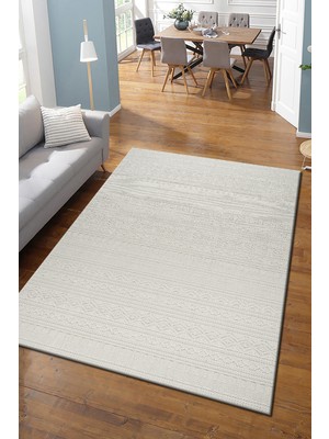 Modern Loop Sisal Halı Tüylenmez Polipropilen Dokuma Taban Modern Koridor Oda Halısı Krem