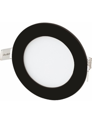 3 Adet Cata Ct 5125 Siyah Kasa LED Spot 6W 6400K Beyaz Işık