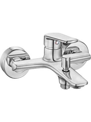 Eca Ar Fine Krom Banyo Bataryası 102102530 Uzun Çıkış Ucu ile Şık Tasarım