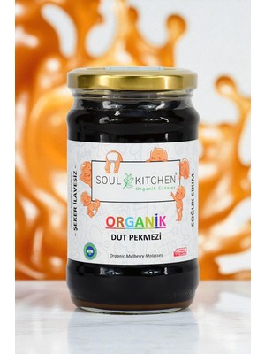 Soul Kitchen Organik Dut Pekmezi 380 gr (Soğuk Sıkım) (Şeker İlavesiz)