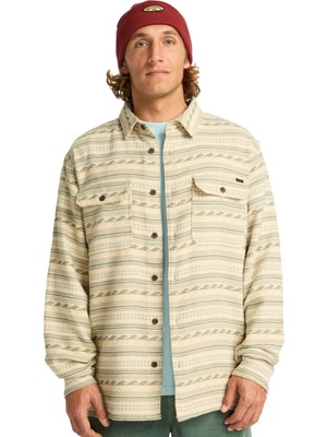 Billabong Offshore Jacquard Flannel Erkek Bej Gömlek