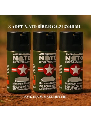 3 Adet Nat.o Bibe.r Ga.zı 3X40ML