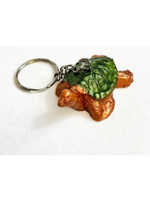 Uretti - Hülya 6683 6767 El Yapımı Şans ve Koruma Sembolü Kaplumbağa Anahtarlık